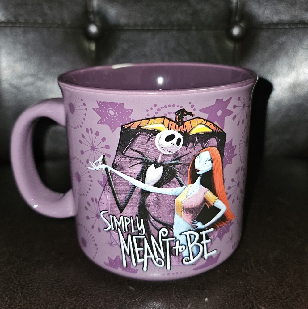 The Nightmare Before Christmas Jack & Sally Simply Meant To Be Ceramic Mug